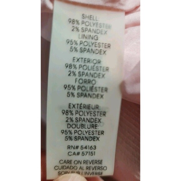 Calvin Klein Women Sz 2 Career Skirt Suit Light Pink Little Stretch Fabric 115A - Picture 7 of 9